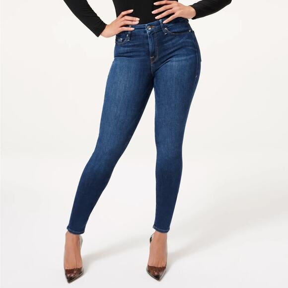 Good American Good Legs High Rise Skinny Fit Denim Jeans Size 22 - Picture 8 of 8